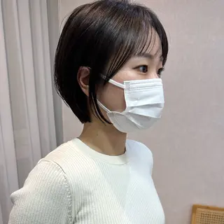 ショート カラー 京都大人女性ショート 徒歩1分/秋山のヘアスタイル