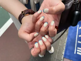 ネイル はばすみれ🎀ﾈｲﾙ 光ﾌｪｲｼｬﾙ ﾍｱのネイルデザイン