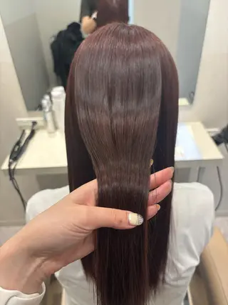 ロング カラー パーマ ヘアアレンジ 押切 響 のヘアスタイル