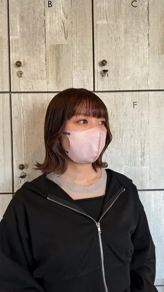 ミディアム カラー 柔らかいcolor ￤韓国￤🩰マユ🩰のヘアスタイル