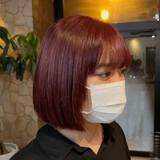 ミディアム カラー うるツヤ髪ハイトーン /けーすけのヘアスタイル