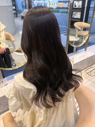 セミロング かな🎀 ぷるカラー/エクステのヘアスタイル