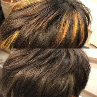 カラー ぐらんぐりーん 藤中のヘアスタイル
