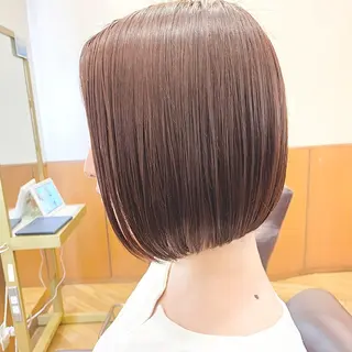 ミディアム カラー ヘアアレンジ キッズ さわ きょうすけ/ ボブ髪質改善ショートのヘアスタイル