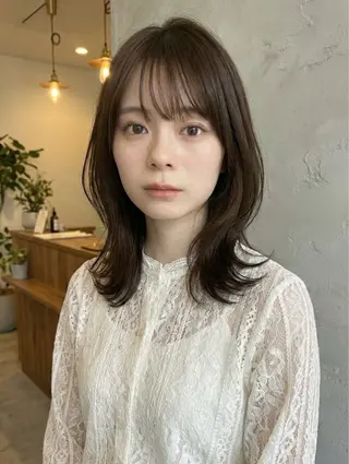 ミディアム 口コミ150件超え 💬☘️笹岡航太のヘアスタイル