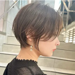 ショート レイヤー|縮毛矯正 |韓国ボブ|岡田洸太のヘアスタイル