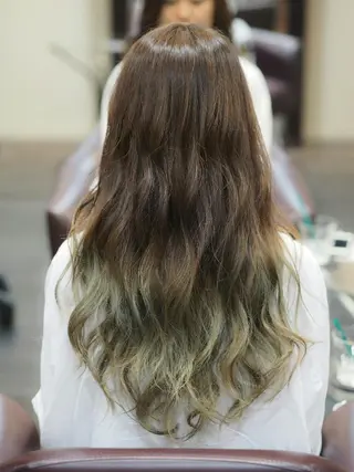 セミロング ロング カラー 辻 竜也　のヘアスタイル