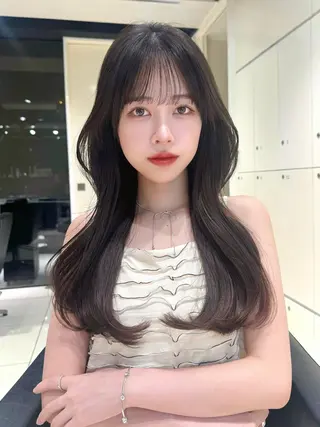 セミロング 縮毛・髪質改善🩰 mai🐰ྀི🤍のヘアスタイル