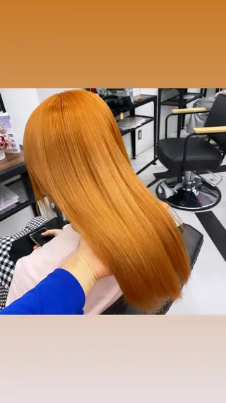 ロング カラー けいこ🍊ニュアンス ネイル/個性派ネイルのネイルデザイン