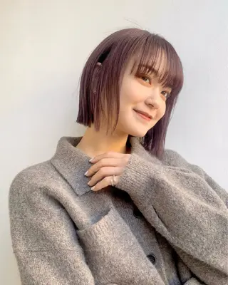 ショート カラー ヘアアレンジ パーマ/暖色/ボブ イワタテ🇰🇷のヘアスタイル