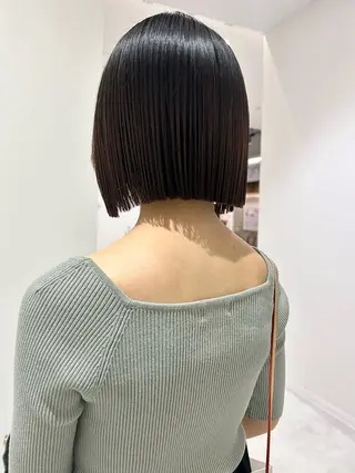 ショート 👔ボブ﹨髪質改善 ストレート🩳ももかのヘアスタイル