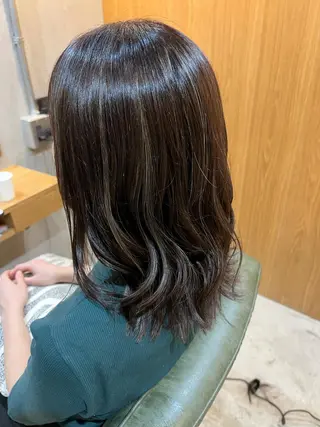 ミディアム カラー 菅 康志のヘアスタイル