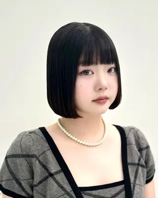 ショート カラー ヘアアレンジ 縮毛矯正🤍 盛れるボブ/ひかりのヘアスタイル