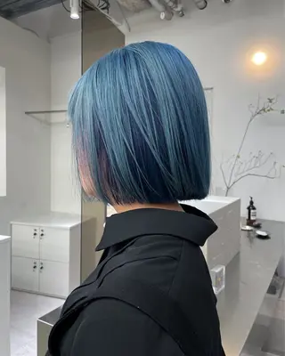 ミディアム カラー HARUKA/原宿 ショートカットモデルのヘアスタイル