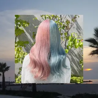 ロング カラー パーマ ヘアアレンジ メンズ キッズ ネイル マツエク・マツパ アイブロウ ハイトーンNo.1 👩🏼NaGiSaのヘアスタイル