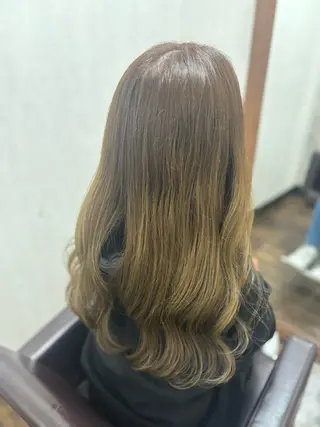 ロング カラー カラーモデル募集 ☘️もえな☘️のヘアスタイル