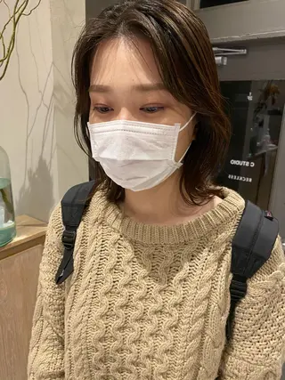 ショート ボブ/ミニボブ 透明感カラーkadoのヘアスタイル