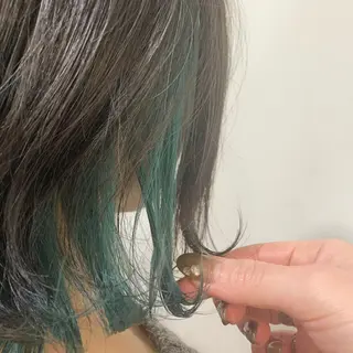 ミディアム カラー あべ ゆうかのヘアスタイル