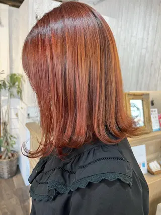 ミディアム カラー 初めてでも失敗しない 透明感カラー　Miiのヘアスタイル