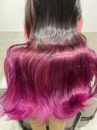 ロング カラー しみず さきのヘアスタイル