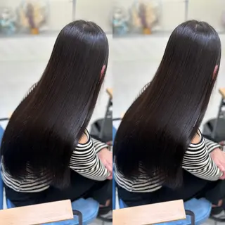 ロング 髪質改善🩵縮毛矯正 代々木/木下のヘアスタイル