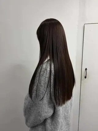 カラー ルプラボウ ふくい きなりのヘアスタイル
