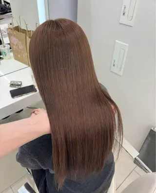 ロング カラー 🫧ボブカットモデル 韓国透明感カラー🫧のヘアスタイル