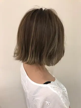 ミディアム カラー 【髪質改善】 梅田　聡のヘアスタイル