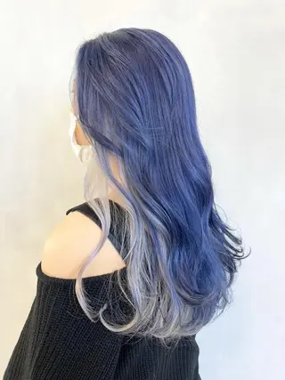 ロング カラー 🦋レイヤーカット ミドリカワ🦋のヘアスタイル