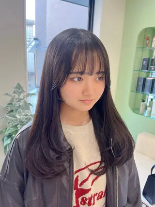 ロング 中村 佳歩のヘアスタイル