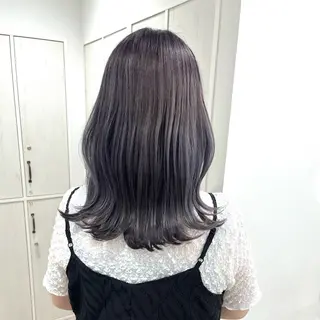 ミディアム 🐰あみ【艶カラー/ 縮毛矯正】🫧のヘアスタイル