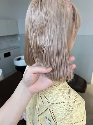 セミロング カラー レイヤー専門家 ダブルカラー修のヘアスタイル