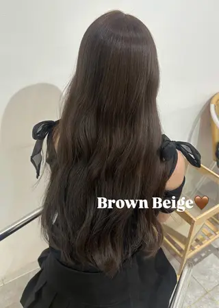 ロング カラー 韓国ヘア🇰🇷 𝑳𝒊𝒏𝒂🤍のヘアスタイル