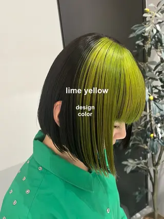 ミディアム カラー RINA🧤 デザインとボブのヘアスタイル