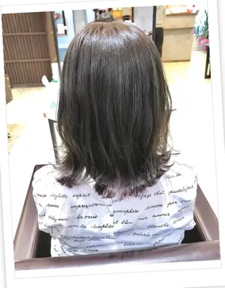 ミディアム カラー パーマ ヘアアレンジ メンズ キッズ ネイル マツエク・マツパ EnBlesS西宮 マンツーマン神道有基のヘアスタイル