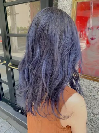 ロング カラー 森田 健介のヘアスタイル