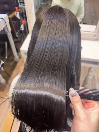 ロング カラー 💗髪質改善💗艶髪 韓国ヘア💗こころのヘアスタイル