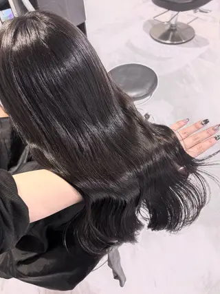 ロング カラー 表参道♡暗髪♡ 艶カラー♡アユミのヘアスタイル