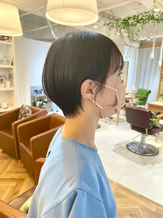 ショート カラー くがれいじ 梅田/ショート/ボブのヘアスタイル