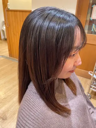 セミロング レイヤー/髪質改善 山口   恋のヘアスタイル