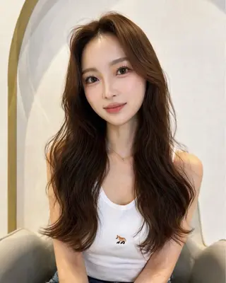 ロング 小田裕也 チャンモリパーマのヘアスタイル