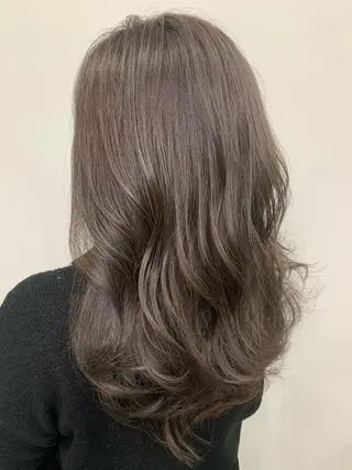 セミロング 酸性ストレート 髪質改善のヘアスタイル