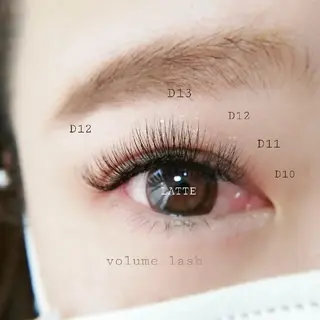 マツエク・マツパ LATTE eyelashのマツエク・マツパデザイン