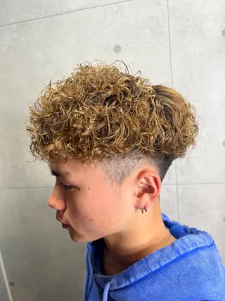 パーマ メンズ 角田 瀬名のヘアスタイル