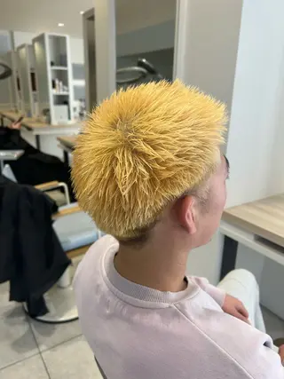 カラー メンズ 《.Xian》ミサキ /艶髪/メンズパーマのヘアスタイル