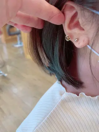 ミディアム カラー 【hunch】 ayakaのヘアスタイル