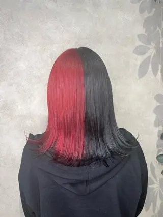 セミロング カラー ✨️プルエクステ ディプロマ取得✨️のヘアスタイル