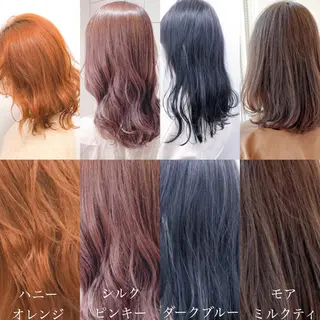 ミディアム カラー ヘアアレンジ 🌼原宿JUICE／ official🌼のヘアスタイル