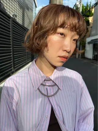 ショート お悩み解決パーマ hana🩰のヘアスタイル