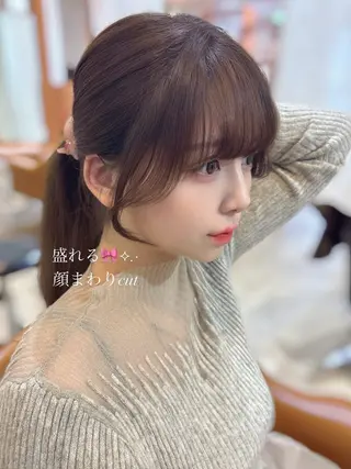 ロング 𝘈𝘐𝘙𝘐♡ レイヤーカットのヘアスタイル